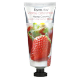 Farmstay, Visible Difference Hand Cream, Strawberry, 3.52 oz (100 g) - Supply Center USA