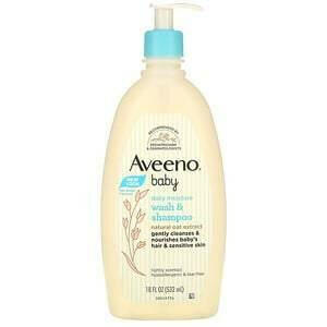 Aveeno, Baby, Daily Moisture Wash & Shampoo, Lightly Scented, 18 fl oz (532 ml) - HealthCentralUSA