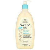 Aveeno, Baby, Daily Moisture Wash & Shampoo, Lightly Scented, 18 fl oz (532 ml) - Supply Center USA