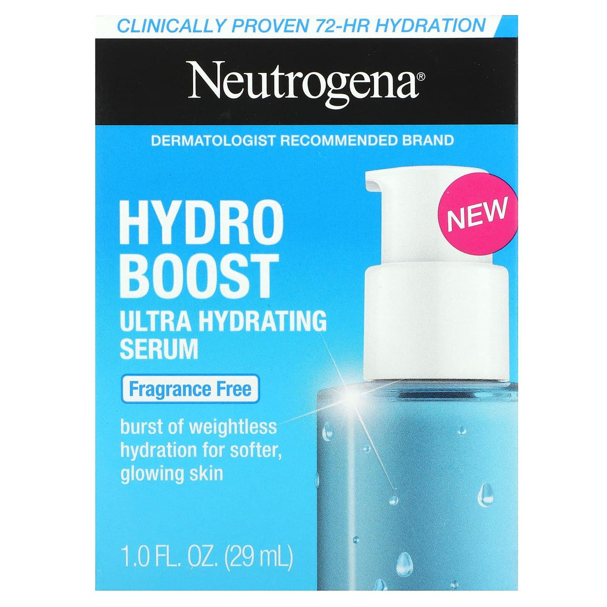 Neutrogena, Hydro Boost Ultra Hydrating Serum, Fragrance Free , 1 fl oz (29 ml) - Supply Center USA