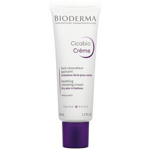 Bioderma, Cicabio, Soothing Renewing Care Cream, 1.3 fl oz (40 ml) - HealthCentralUSA