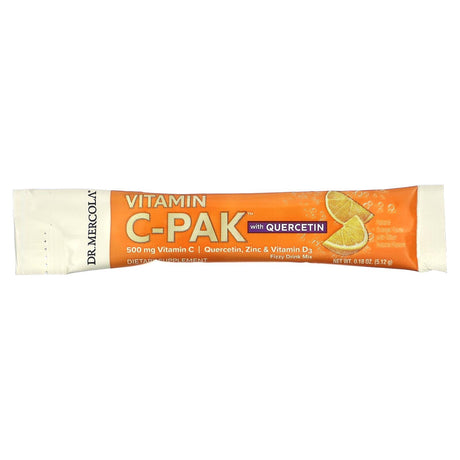 Dr. Mercola, Vitamin C-PAK with Quercetin, Natural Orange, 500 mg, 30 Packets, 0.18 oz (5.12 g) Each - Supply Center USA