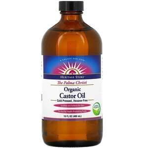 Heritage Store, Organic Castor Oil, 16 fl oz (480 ml) - Supply Center USA