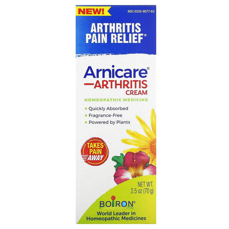 Boiron, Arnicare, Arthritis Cream, Arthritis Pain Relief, 2.5 oz (70 g) - Supply Center USA