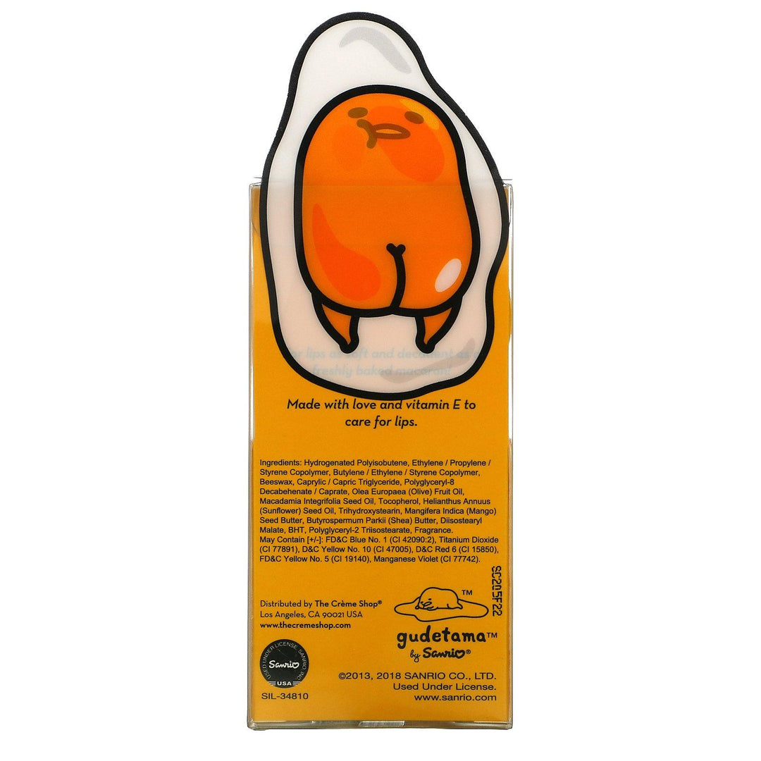 The Creme Shop, Gudetama, Macaron Lip Balm, Pineapple Sherbet, 0.26 oz (7.5 g) - HealthCentralUSA