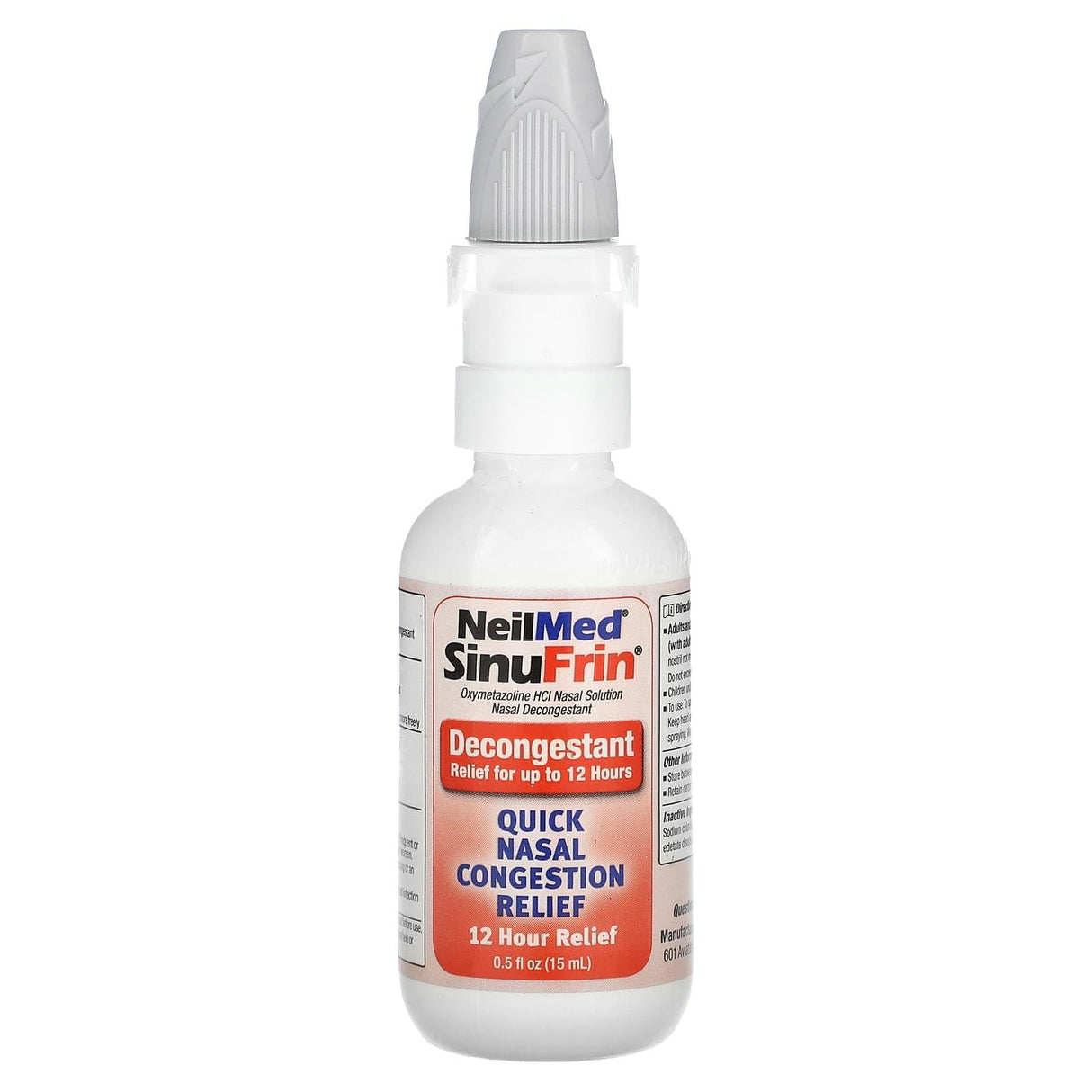 NeilMed, SinuFrin, Decongestant Spray Bottle, 0.5 fl oz (15 ml) - Supply Center USA