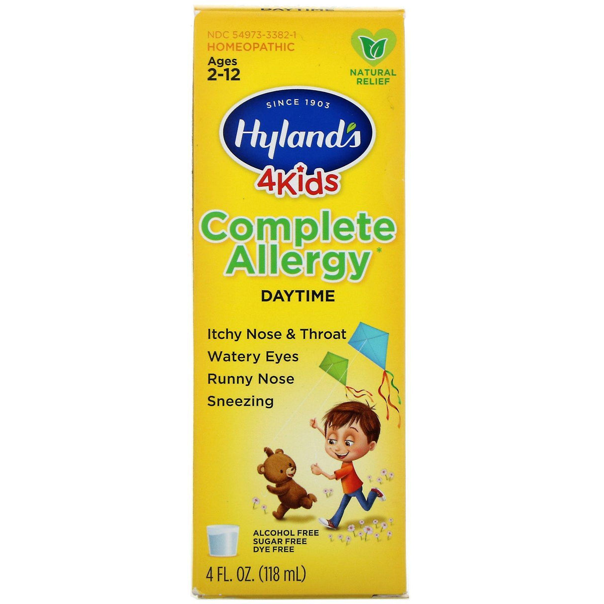 Hyland's, 4 Kids, Complete Allergy, Daytime, 4 fl oz (118 ml) - Supply Center USA