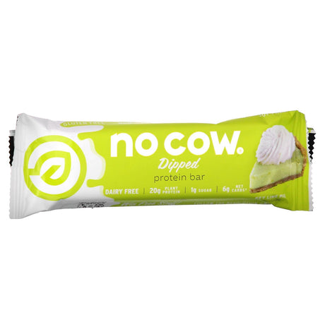 No Cow, Dipped Protein Bar, Key Lime Pie, 12 Bars, 2.12 oz (60 g) Each - Supply Center USA