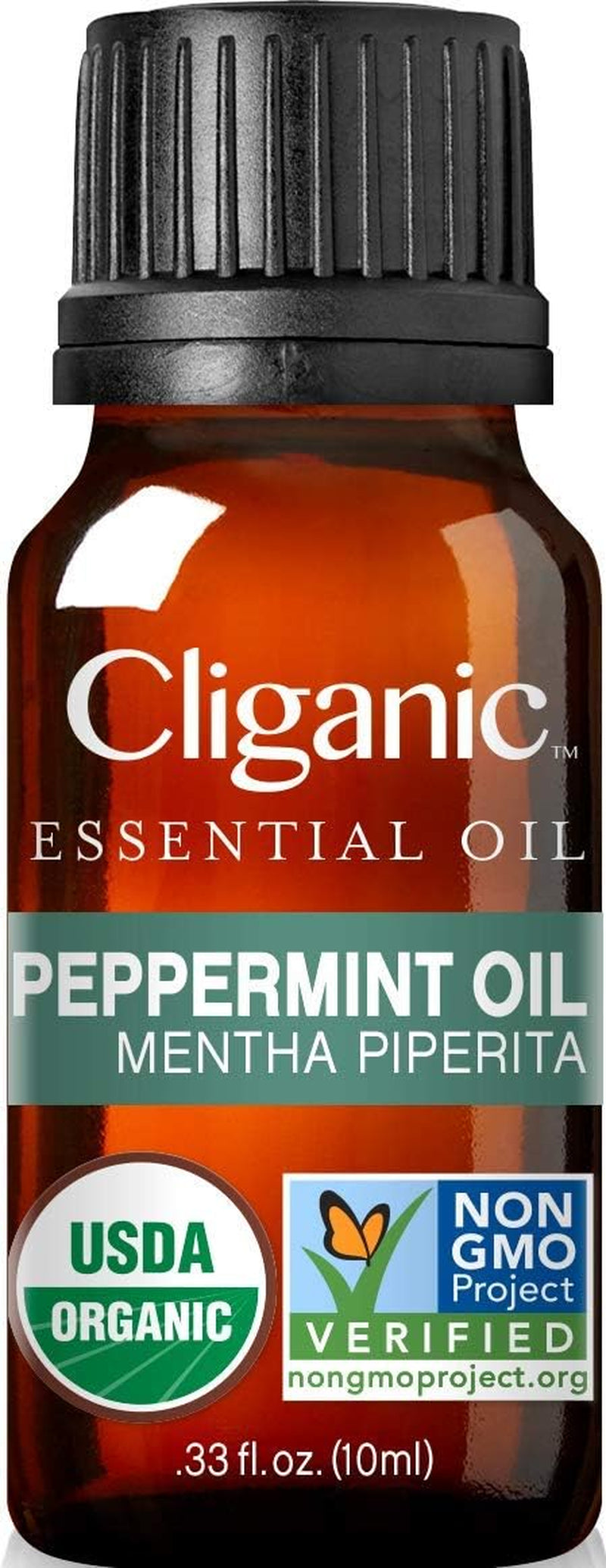 Cliganic Organic Essential Oils Set (Top 5) - 100% Pure Natural - Aromatherapy, Candle Making - Peppermint, Lavender, Eucalyptus, Lemongrass & Orange (Packaging May Vary)