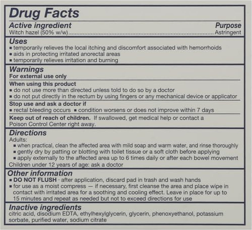 TUCKS Medicated Cooling Pads, 100 Count – Pads with Witch Hazel, Cleanses Sensitive Areas, Protects from Irritation, Hemorrhoid Treatment, Medicated Pads Used by Hospitals