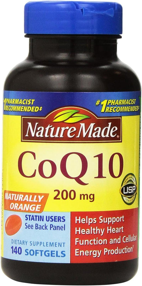 Nature Made Coq10 200Mg, Dietary Supplement for Heart Health Support, 105 Softgels, 105 Day Supply, 3111 - Supply Center USA