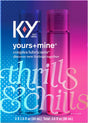 K-Y Yours + Mine Couples Personal Lube, Two Personal Lubricants, Water Based Lube for Women & Glycerin-Based Lube for Men, 2 X 1.5 FL OZ