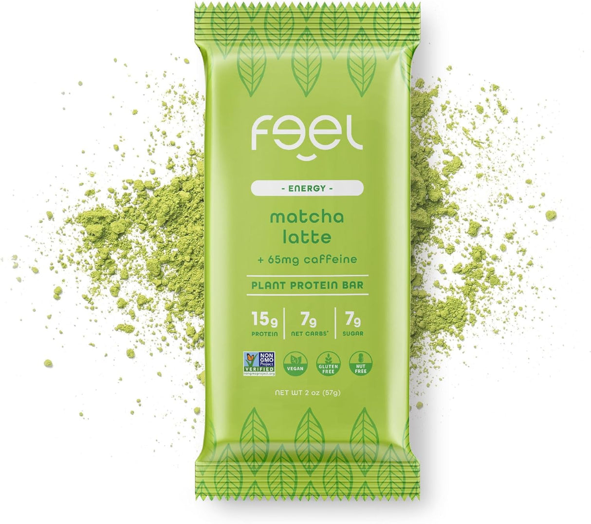Feel Vegan Protein Bars - Keto, Gluten Free, Organic, 15G Protein - Dairy Free, Low Sugar - Variety Pack (6 Flavors, 6 Pack)