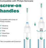 Toothbrush Heads for Philips Sonicare Replacement Brush Heads Medium Soft Dupont Bristles Electric Toothbrush Replacement Heads Fit E-Series Essence Xtreme Elite Advance and Cleancare, 4 Pack