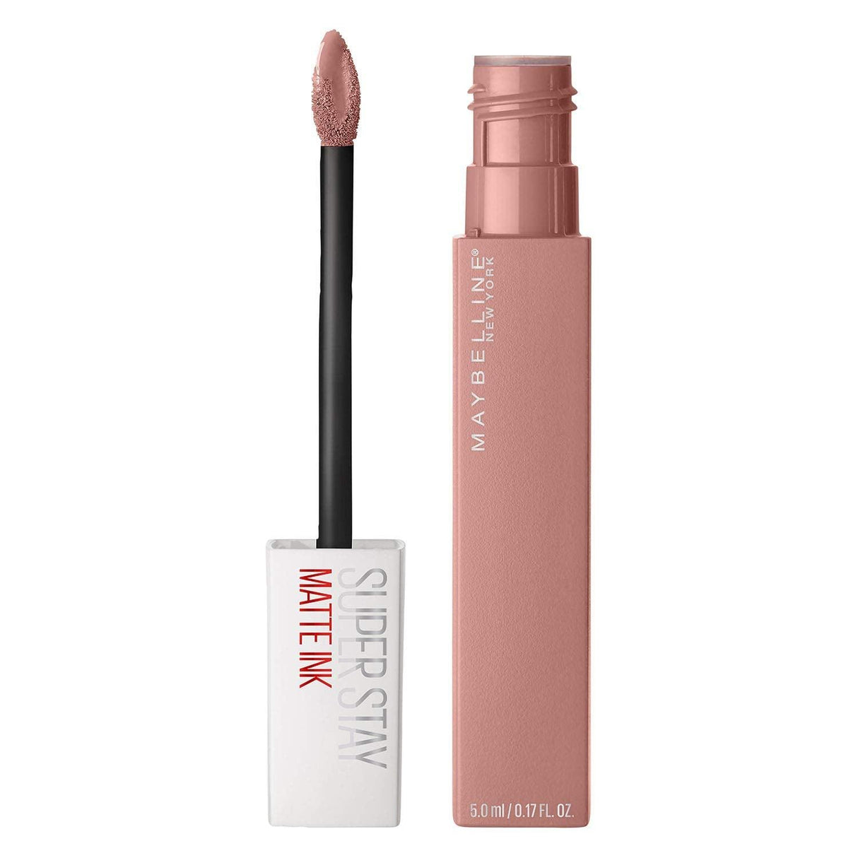 Maybelline Super Stay Matte Ink Liquid Lipstick Makeup, Long Lasting High Impact Color, up to 16H Wear, Lover, Mauve Neutral, 1 Count - Supply Center USA