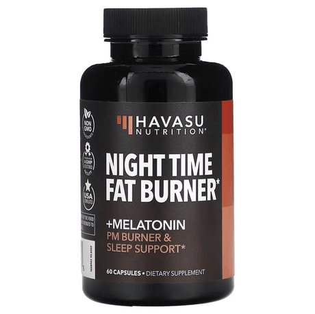 Havasu Nutrition, Night Time Fat Burner + Melatonin, 60 Capsules - Supply Center USA