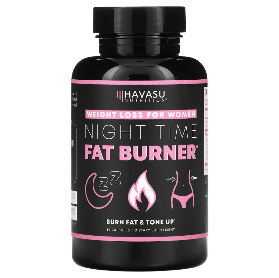 Havasu Nutrition, Nighttime Fat Burner, For Women, 60 Capsules - Supply Center USA