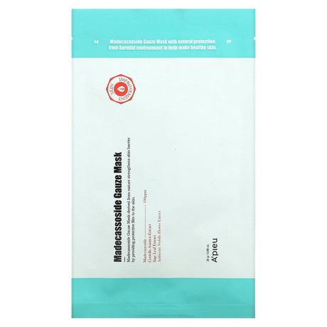 A'Pieu, Madecassoside Gauze Beauty Mask, 1 Sheet, 0.88 oz (25 g) - Supply Center USA