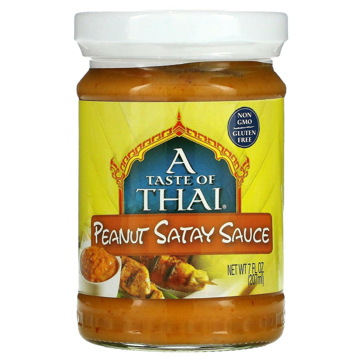 A Taste Of Thai, Peanut Satay Sauce, 7 fl oz (207 ml) - Supply Center USA