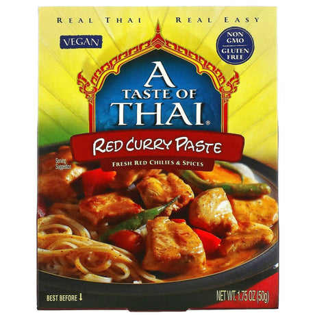 A Taste Of Thai, Red Curry Paste, 1.75 oz (50 g) - Supply Center USA