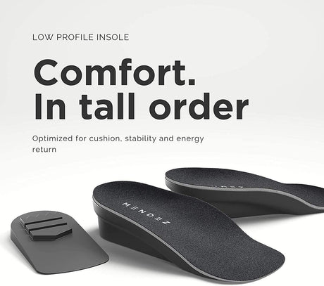 Mendez Premium Height Increase Insole - Advanced Comfort and Ergonomics, Shoe Lifts for Men & Women (Size 7-12), Heel Lifts for Shoes, Elevator Shoe, Height Increasing, 1.5 Inch… - Supply Center USA