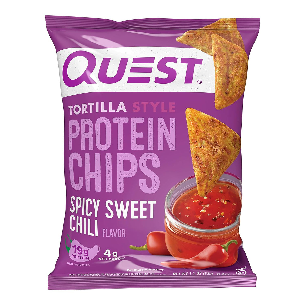Quest Nutrition Tortilla Style Protein Chips Variety Pack, Chili Lime, Nacho Cheese, Loaded Taco, Low Carb, High Protein, Gluten Free, 1.1 Oz (Pack of 12)
