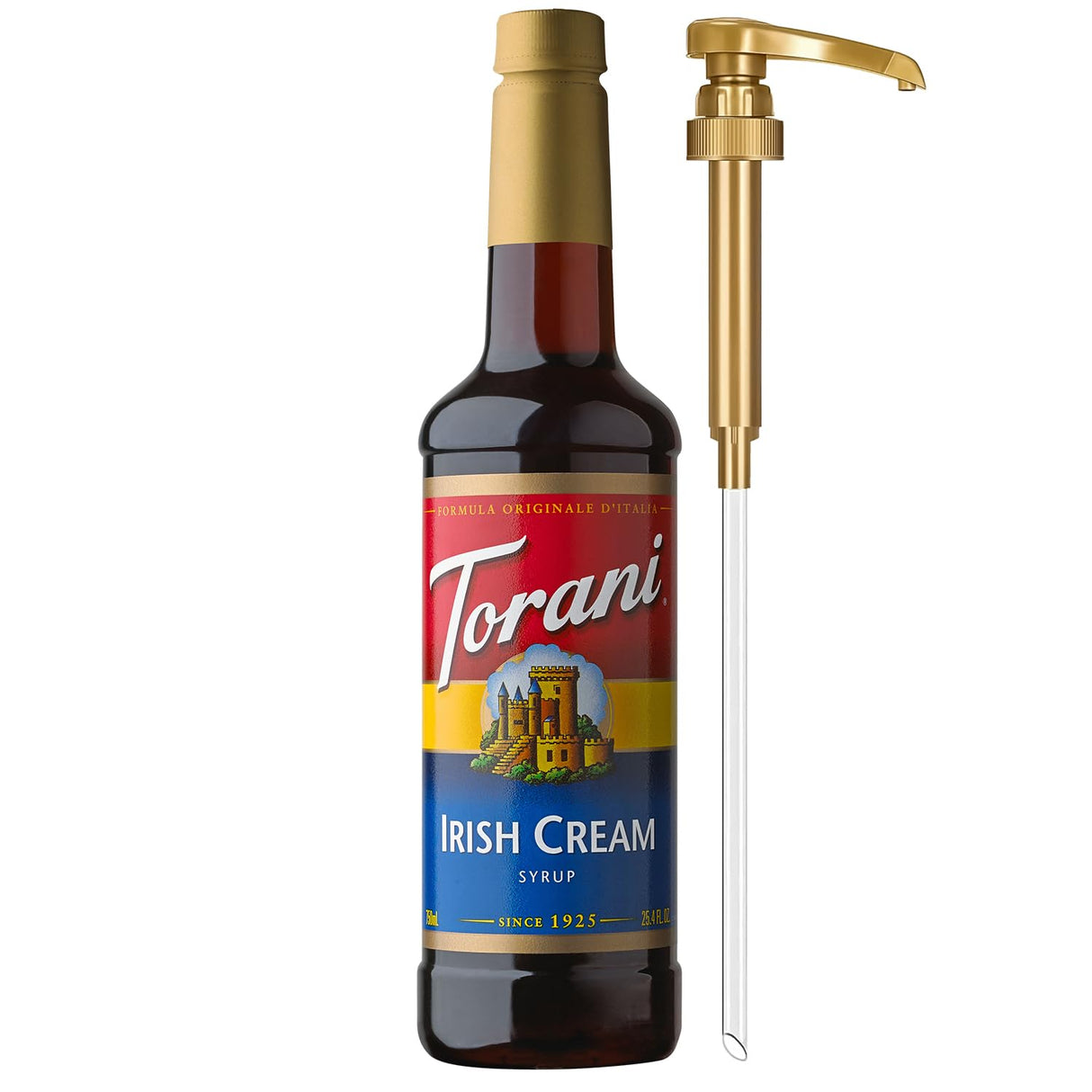 Torani Coffee Syrup, Vanilla Flavored Syrup for Drinks, Pump Included, 25.4 Fl Oz