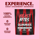 Creatine Gummies - 5G Creatine Monohydrate per Serving - No Sugar or Artificial Colors - Low-Calorie, Vegan & Halal - Made in the USA - 30 Servings