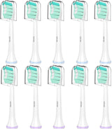 Replacement Toothbrush Heads for Philips Sonicare Replacement Heads C2, Electric Replacement Brush Head Compatible with Phillips Sonicare Toothbrush C2,C1,For Philips Sonic Care Brush,10 Pack