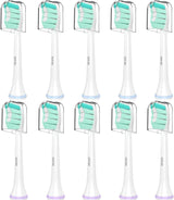Replacement Toothbrush Heads for Philips Sonicare Replacement Heads C2, Electric Replacement Brush Head Compatible with Phillips Sonicare Toothbrush C2,C1,For Philips Sonic Care Brush,10 Pack