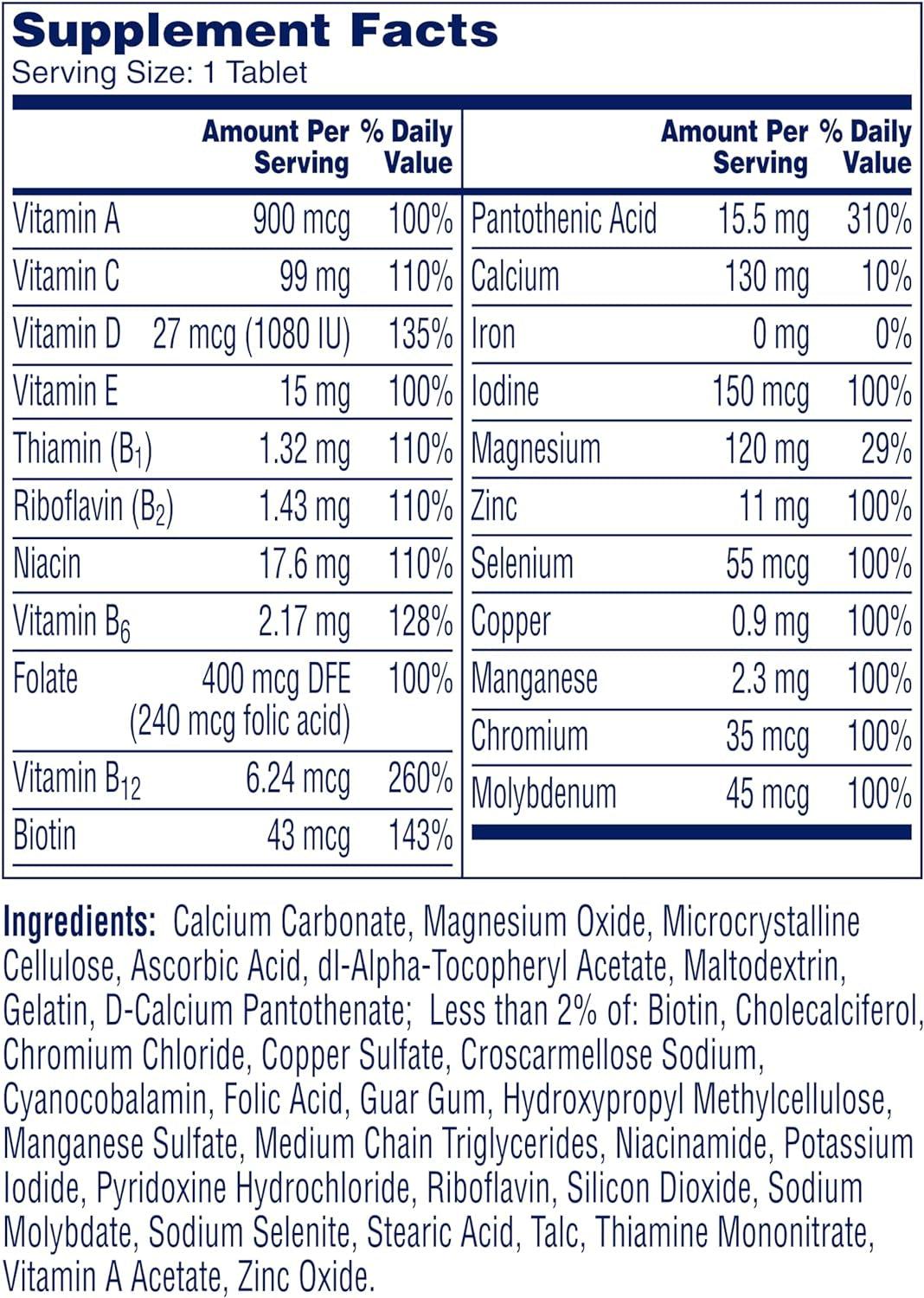 One a Day Men’S Multivitamin, Supplement Tablet with Vitamin A, Vitamin C, Vitamin D, Vitamin E and Zinc for Immune Health Support, B12, Calcium & More, 200 Count (Packaging May Vary), Pack of 1 - Supply Center USA