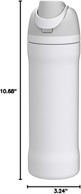 Owala Freesip Insulated Stainless Steel Water Bottle with Straw for Sports, Travel, and School Bpa-Free Sports Water Bottle, 24 Oz, Shy Marshmallow