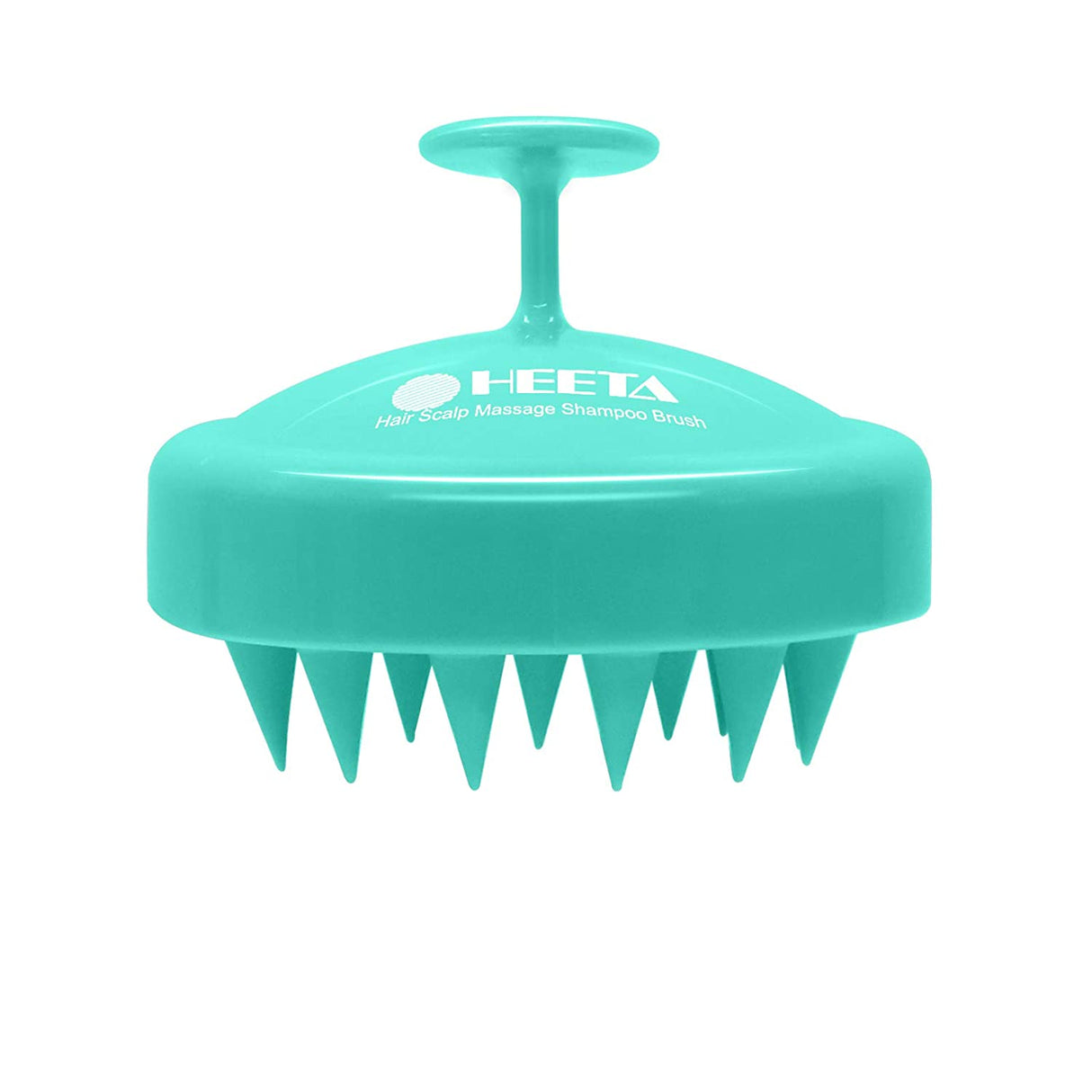 HEETA Shampoo Scalp Brush Massager Hair Growth, Scalp Scrubber with Soft Silicone Bristles for Hair Growth & Dandruff Removal, Hair Brush for Scalp Exfoliator, Black