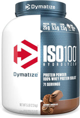 Dymatize ISO100 Hydrolyzed Protein Powder, 100% Whey Isolate, 25G of Protein, 5.5G Bcaas, Gluten Free, Fast Absorbing, Easy Digesting, Gourmet Vanilla, 20 Servings