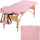 Bestmassage Massage Table Portable Massage Bed Lash Bed 28 in Wide Spa Bed Hight Adjustable 2 Fold Spa Bed Facial Cradle Salon Bed with Non-Woven Bag for Spa Footmassage Facial Carespa Tattoo