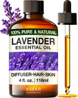 Kukka Tea Tree Oil for Skin, Healthy Hair & Toenails - Huge 4 Fl Oz - 100% Pure Natural Australian Tea Tree Essential Oil - Experience Therapeutic Melaleuca Oil for Scalp, Nails & Soap Making Scent