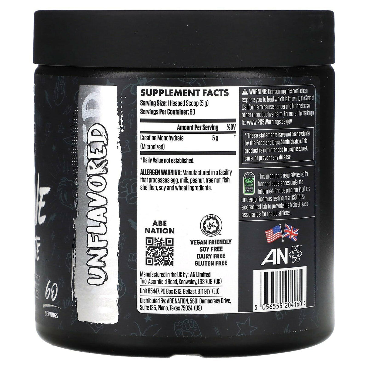 ABE, Creatine Monohydrate, Unflavored, 10.58 oz (300 g) - Supply Center USA