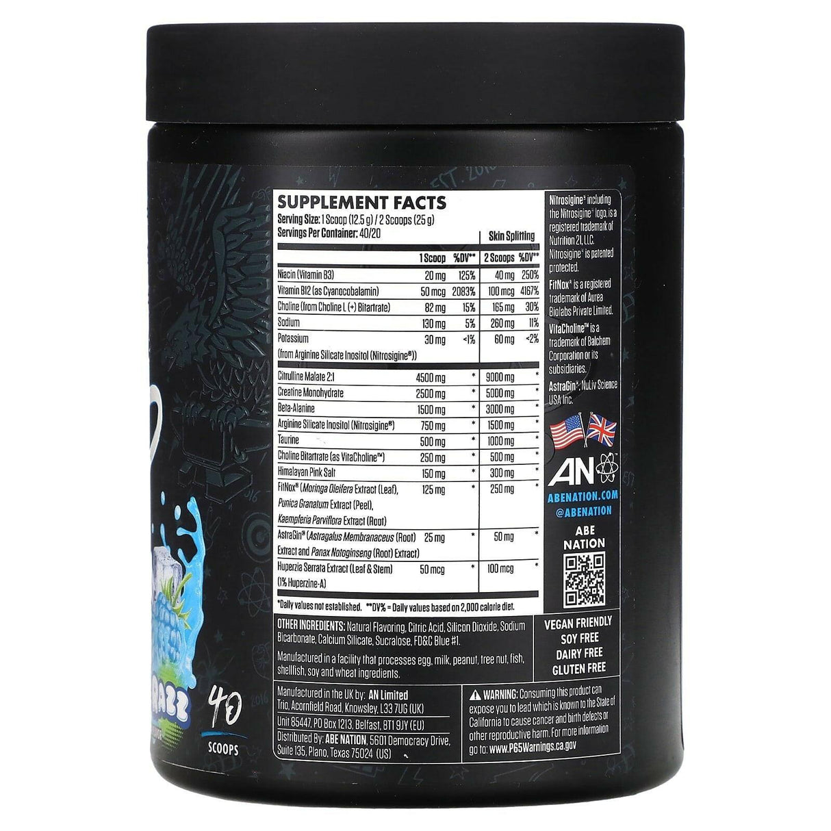 ABE, Pump, Blue Razz, 17.63 oz (500 g) - Supply Center USA