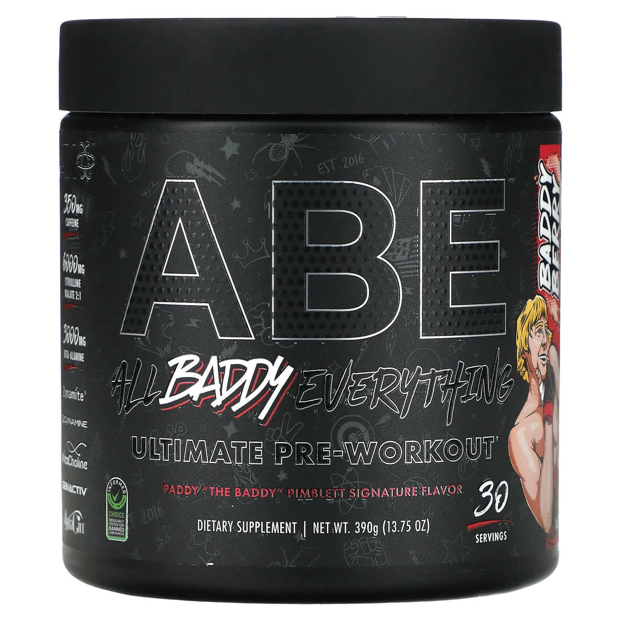 ABE, Ultimate Pre-Workout, Baddy Berry, 13.75 oz (390 g) - Supply Center USA