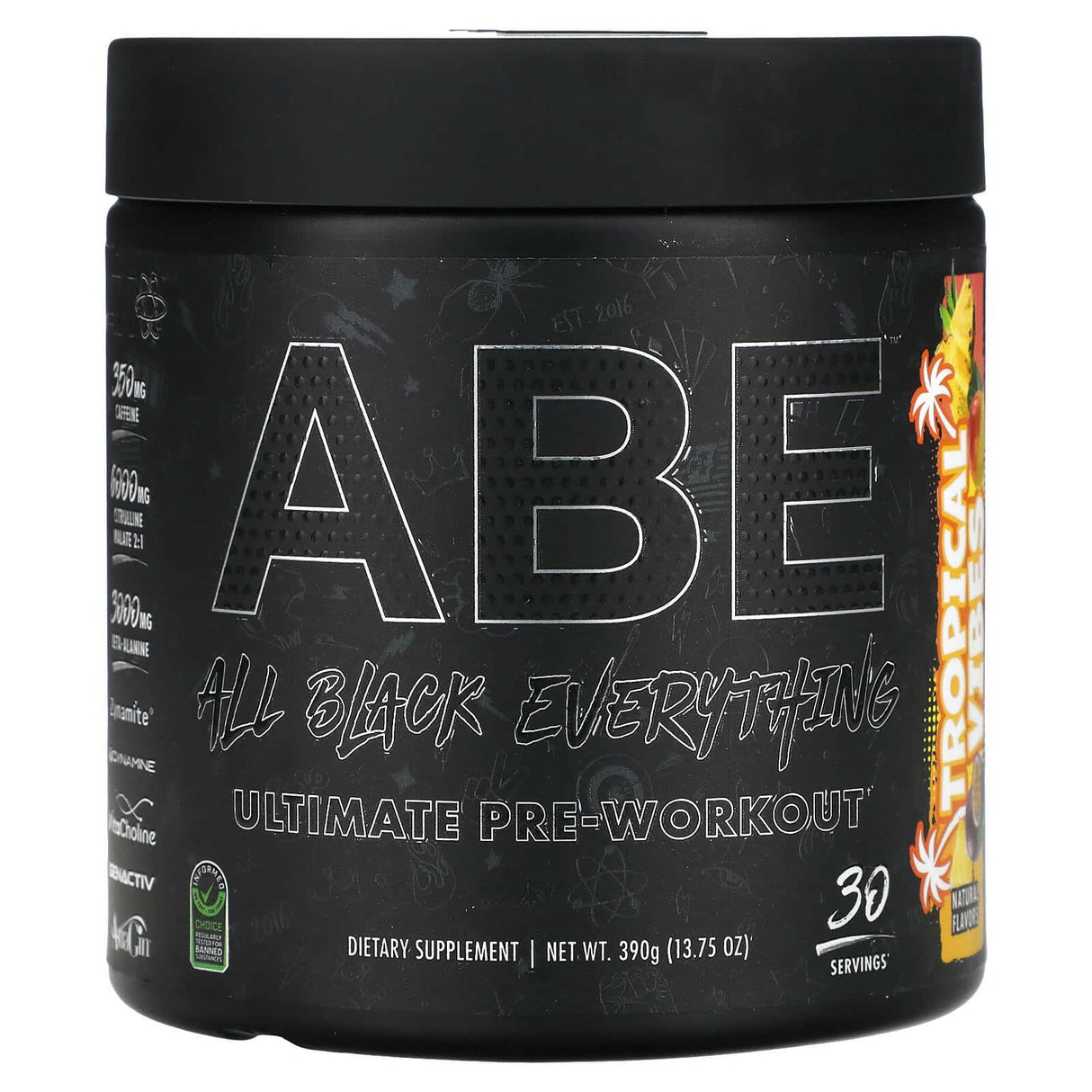 ABE, Ultimate Pre-Workout, Tropical Vibes, 13.75 oz (390 g) - Supply Center USA