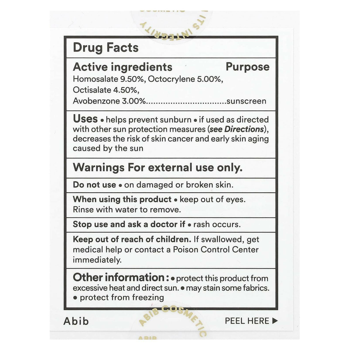 Abib, Airy Sunstick Smoothing Bar, SPF 50+, 0.81 oz (23 g) - Supply Center USA