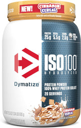 Dymatize ISO100 Hydrolyzed Protein Powder, 100% Whey Isolate, 25G of Protein, 5.5G Bcaas, Gluten Free, Fast Absorbing, Easy Digesting, Gourmet Vanilla, 20 Servings