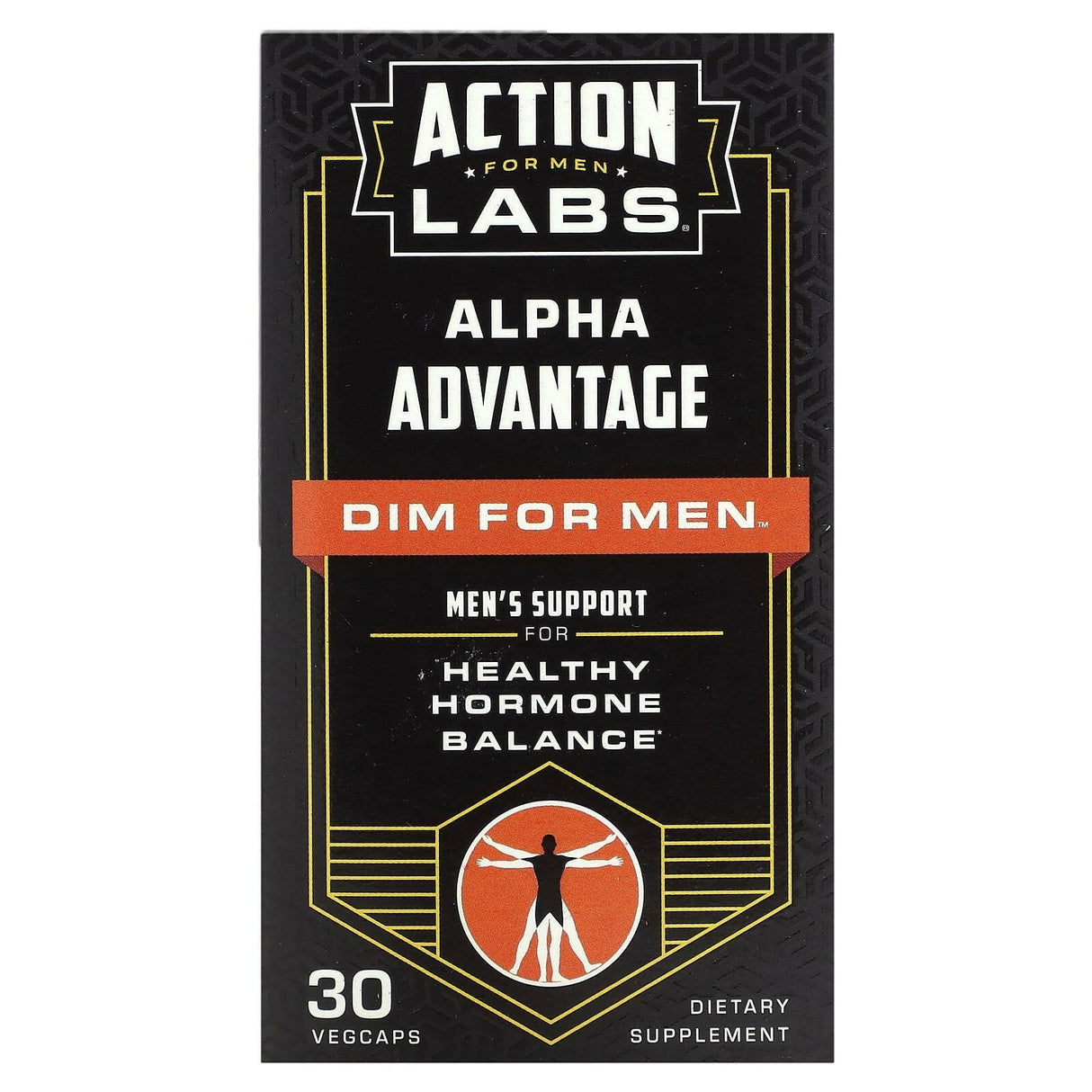 Action Labs, Alpha Advantage, Dim For Men, 30 Vegcaps - Supply Center USA