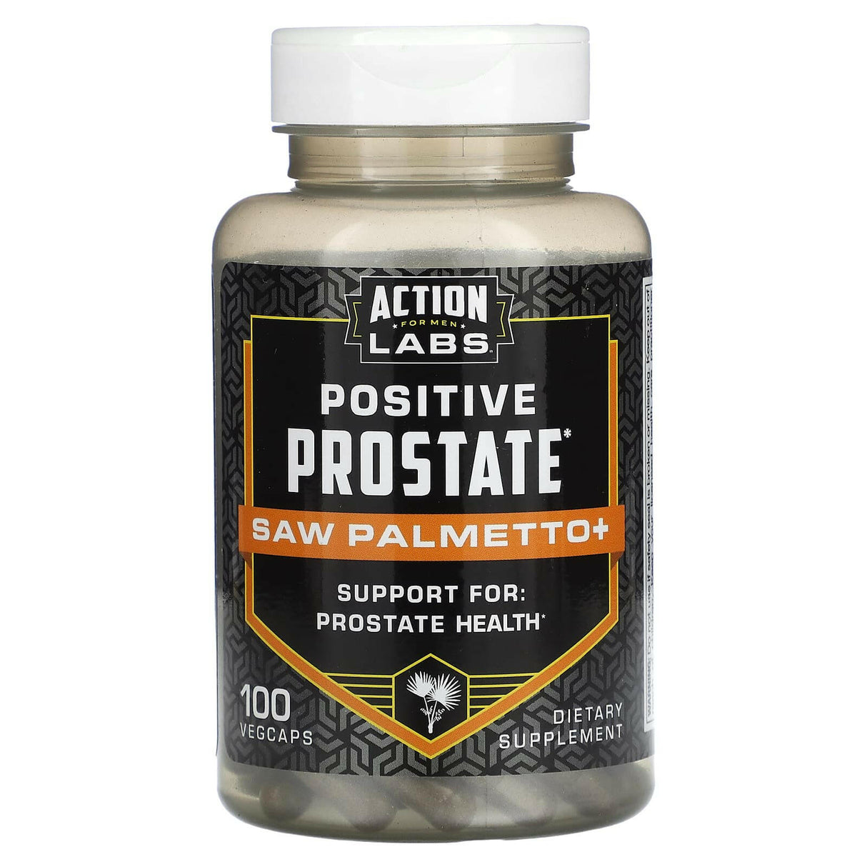 Action Labs, Positive Prostate, Saw Palmetto, Men's Support, 100 VegCaps - Supply Center USA