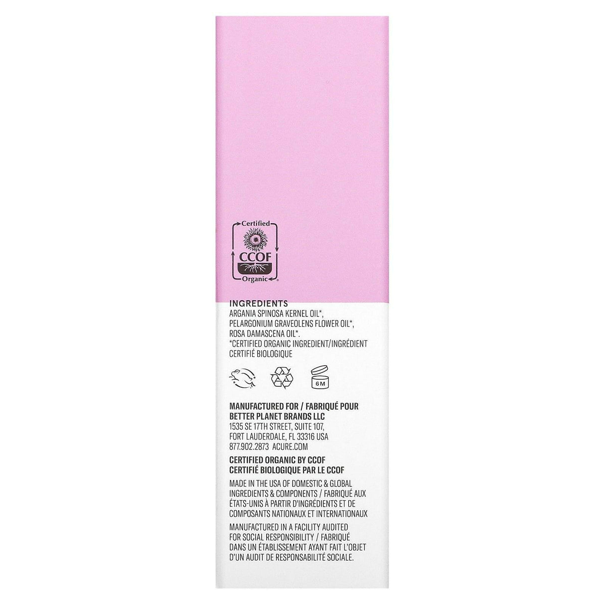 ACURE, Radically Rejuvenating, Rose Argan Oil, 1 fl oz (30 ml) - Supply Center USA