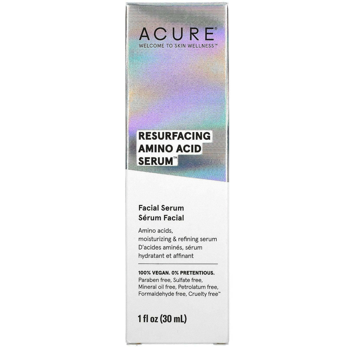 Acure, Resurfacing Amino Acid Serum, 1 fl oz (30 ml) - Supply Center USA