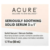 ACURE, Seriously Soothing, Solid Serum 3 in 1 , 1.7 fl oz (50 ml) - Supply Center USA