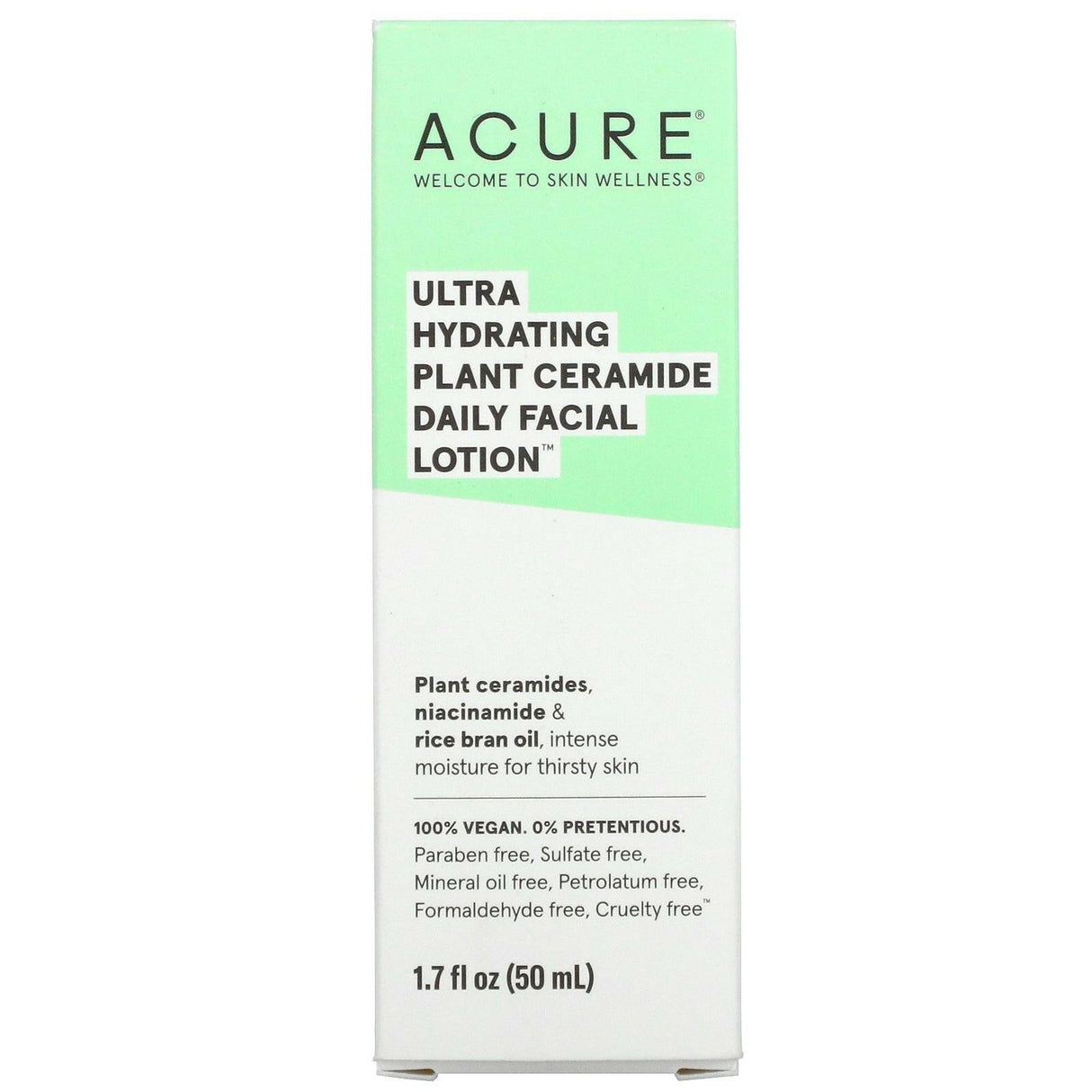 ACURE, Ultra Hydrating Plant Ceramide Daily Facial Lotion, 1.7 fl oz (50 ml) - Supply Center USA