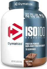 Dymatize ISO100 Hydrolyzed Protein Powder, 100% Whey Isolate, 25G of Protein, 5.5G Bcaas, Gluten Free, Fast Absorbing, Easy Digesting, Gourmet Vanilla, 20 Servings