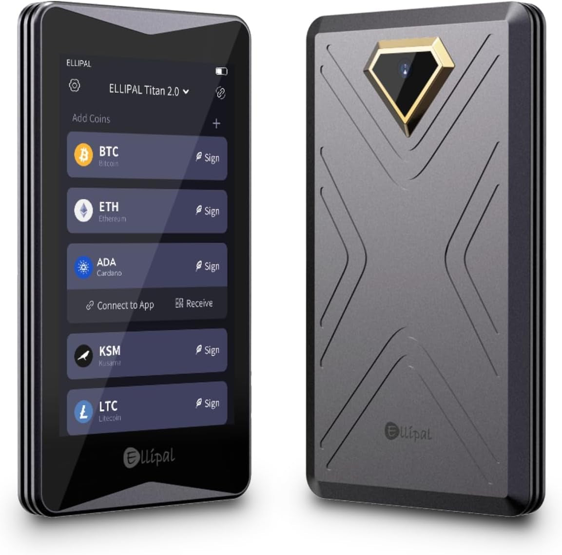ELLIPAL Titan 2.0 Crypto Cold Wallet, Hardware Wallet, 100% Offline, Air-Gapped - the Most Secure Crypto Wallet for 10000+ Coins & Tokens & Nfts